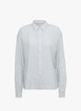 Marianne Long Sleeve Shirt Natural and Navy at Couverture & The Garbstore
front 
