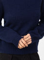 Jets Crew Neck Knit Navy from YMC at Couverture & The Garbstore
model detail