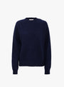 Jets Crew Neck Knit Navy from YMC at Couverture & The Garbstore
front 