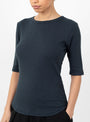 Charlotte Short Sleeve Top Navy at Couverture & The Garbstore
detail
