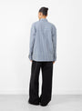 The Wray Shirt from YMC arrives in Navy and Natural at Couverture & The Garbstore
model back 