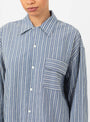 The Wray Shirt from YMC arrives in Navy and Natural at Couverture & The Garbstore
model detail 