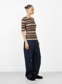 The Charlotte Short Sleeve Top from YMC arrives in Multi at Couverture & The Garbstore
side