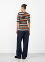 The Charlotte Short Sleeve Top from YMC arrives in Multi at Couverture & The Garbstore
back