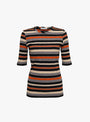 The Charlotte Short Sleeve Top from YMC arrives in Multi at Couverture & The Garbstore
front