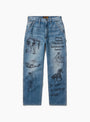 The All Over Print Painters Pant from One of These Days comes in Denim at Couverture & The Garbstore
front 