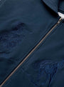 Into The Distance Zip Up Hoodie Washed Navy