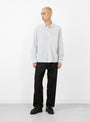 Curtis Shirt Navy Stripe from YMC at Couverture & The Garbstore
model front