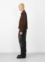 The Cow Nubuck Jacket in Brown from Herillat Couverture & The Garbstore
model side 