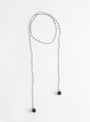 The Baguette Lariat Necklace in Black from Rachel Comey at Couverture & The Garbstore
front 