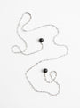 The Baguette Lariat Necklace in Black from Rachel Comey at Couverture & The Garbstore
long 