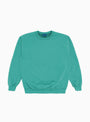 The 90s Sweatshirt Pigment Crewneck 2 Pack from Towncraft arrives in Emerald and Grey at Couverture & THe Garbstore
front green 