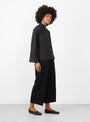 The Hannah Shirt from Skall Studio comes in black and white dot at Couverture & The Garbstore
model side 