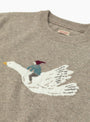 The 12G Wool Crew Neck Sweater (Fly Goose) from Kapital comes in Beige at Couverture & The Garbstore
detail 