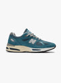 Made in UK U991v2 U911BU2 Tapestry & Silver from New Balance at Couverture & The Garbstore
front 