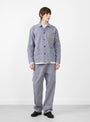 The Hickory Stripe Chore Shirt from Service Works at Couverture & The Garbstore
model front 