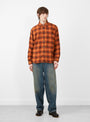 The Big Boy Pants from Polar Skate Co arrive in Dirty Blue at Couverture & The Garbstore
model front 