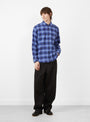 The Big Boy Pants from Polar Skate Co arrive in Black with Blue Stitching at Couverture & The Garbstore
model front 
