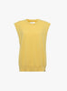 The No 455 Bos Knit Vest from Extreme Cashmere arrives in Corn at Couverture & The Garbstore
front 