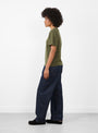 The No 268 Cuba T-Shirt from Extreme Cashmere arrives in Army at Couverture & The Garbstore
model side 
