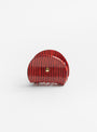 The Adorable Claw Clip Pencil Stripes Red from Turtle Story at Couverture & The Garbstore
front 