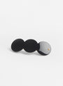 The Triple Barrette Black from Turtle Story at Couverture & The Garbstore
front 