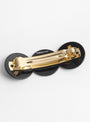 The Triple Barrette Black from Turtle Story at Couverture & The Garbstore
back