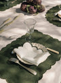 Scalloped Napkins in White & Green  Tomète at Couverture & The Garbstore
lifestyle