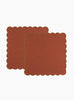 Scalloped Napkins Ochre & Yellow  Tomète at Couverture & The Garbstore
front