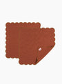 Scalloped Napkins Ochre & Yellow  Tomète at Couverture & The Garbstore
top 