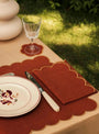 Scalloped Napkins Ochre & Yellow  Tomète at Couverture & The Garbstore
lifestyle 