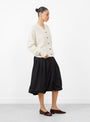 The Baby Alpaca Cardigan Natural from Cordera at Couverture & The Garbstore 
side 