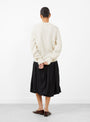 The Baby Alpaca Cardigan Natural from Cordera at Couverture & The Garbstore 
back
