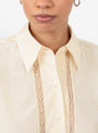 Lace Shirt Cream from Cordera at Couverture & The Garbstore
collar 