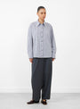 Oversized Shirt Vichy Grey from Cordera at Couverture & The Garbstore
model front 