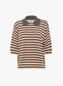 The Oversized Cotton Striped Polo Multi from Cordera at Couverture & The Garbstore
front 