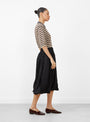 The Ruffled Skirt Pants Black from Cordera at Couverture & The Garbstore
model side 