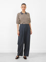 The Tailored Masculine Pants Ebony from Cordera at Couverture & The Garbstore
model front 