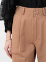 The Bari Crop Trouser from Apiece Apart comes in Deep Khaki at Couverture & The Garbstore
model detail 