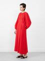 The Bonita Dress from Apiece Apart comes in Tigerlily at Couverture & The Garbstore
model side