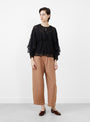 The Hazan Ruffle Top from Apiece Apart at Couverture & The Garbstore
model front 