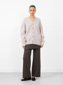 The Loft Cardigan Lavender from Lauren Manoogian at Couverture & The Garbstore
model front 