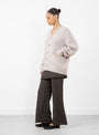 The Loft Cardigan Lavender from Lauren Manoogian at Couverture & The Garbstore
model side 
