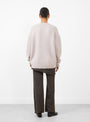 The Loft Cardigan Lavender from Lauren Manoogian at Couverture & The Garbstore
model detail