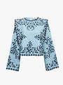 The Frances Long Sleeve Embroidered Top from Sea at Couverture & The Garbstore
front 