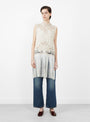 Adelina Battenberg Lace Vest Cream from Sea at Couverture & The Garbstore
model front