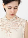 Adelina Battenberg Lace Vest Cream from Sea at Couverture & The Garbstore
model detail