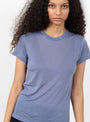Tee Shirt Koel Blue from Baserange at Couverture & The Garbstore
model detail 