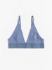 Triangle Bra Koel Blue from Baserange at Couverture & The Garbstore 
front 