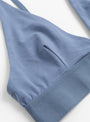 Triangle Bra Koel Blue from Baserange at Couverture & The Garbstore 
detail